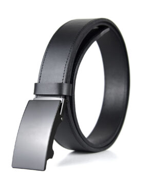 Luxusný kožený opasok s brzdou, šírka 3.5cm - DARKPEARL
