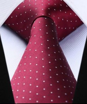 Luxusný pánsky kravatový set – kravata + vreckovka v bordovom štýle