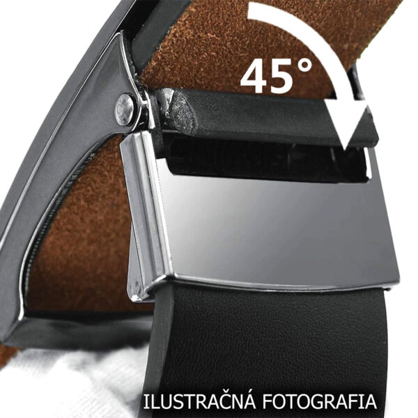Luxusný kožený opasok s brzdou, šírka 3.5cm - STREAK - Image 7