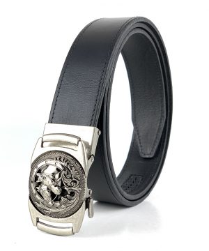Kožený opasok s automatickým zapínaním SILVER HORSES