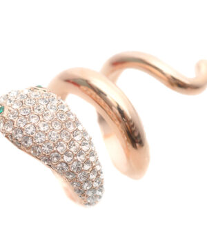 Alternative view of Spona na šatku - Had - zlatá