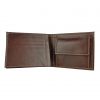 Elegantná peňaženka z pravej kože č.8408 v tmavo hnedej farbe