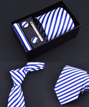 Pánsky set – kravata + vreckovka + manžetové gombíky + spona na kravatu, model_02