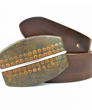 Ručne vyrobený kožený opasok Rusty - Limitovaná edícia
