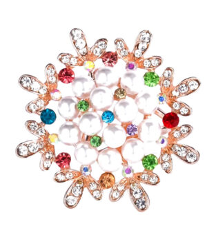 Alternative view of Nádherná brošňa na šatku a šál v tvare kvetiny